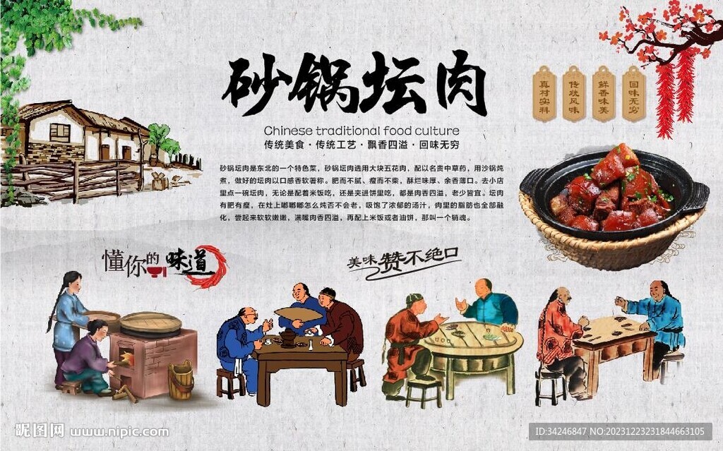 砂锅坛肉
