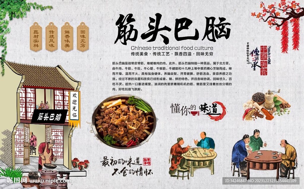 筋头巴脑