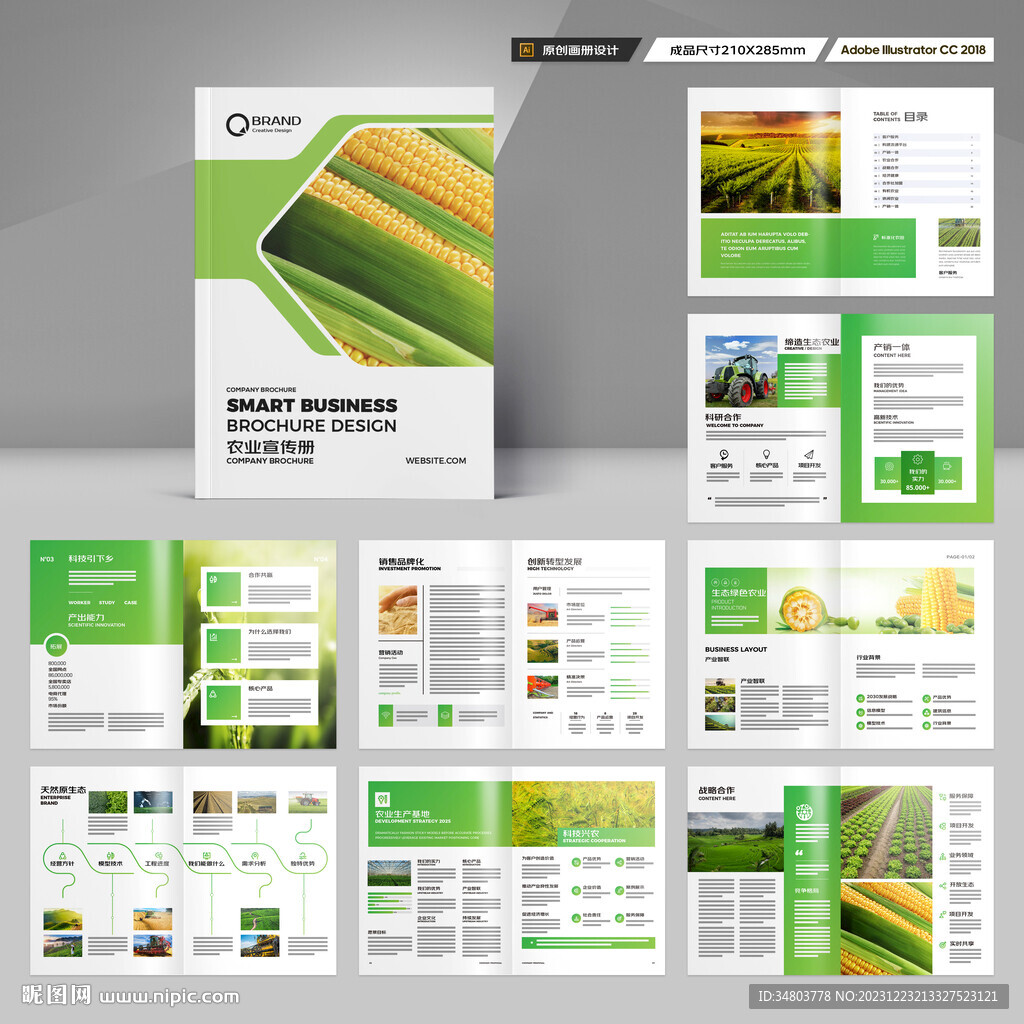 农业画册模板