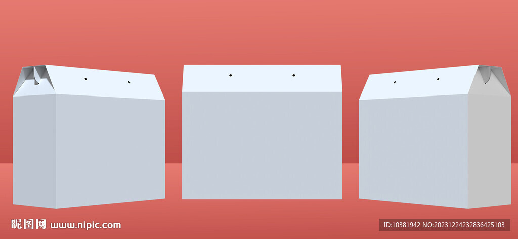 屋顶盒牛奶盒礼盒包装样机效果图