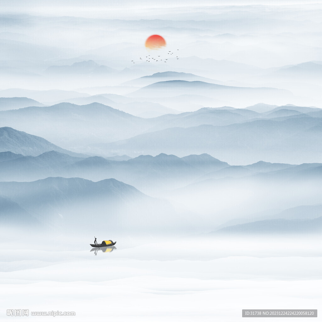 新中式山水画