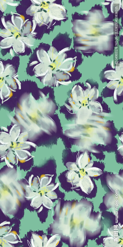 扎染花