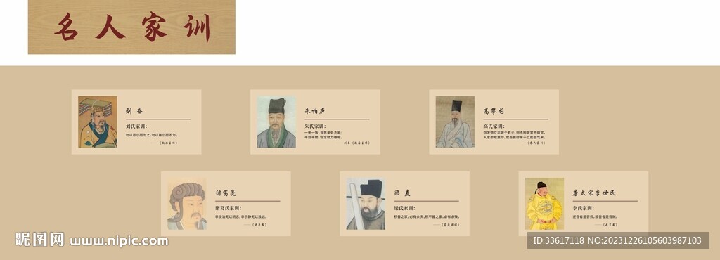 名人家训