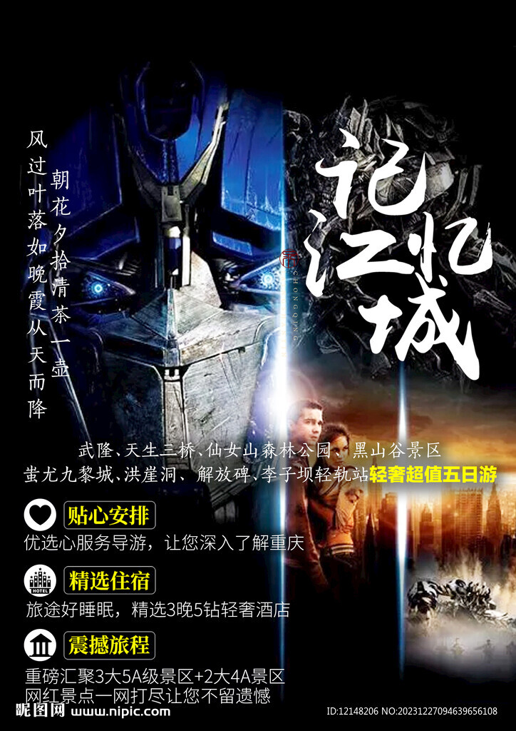 重庆旅游宣传海报展板图片