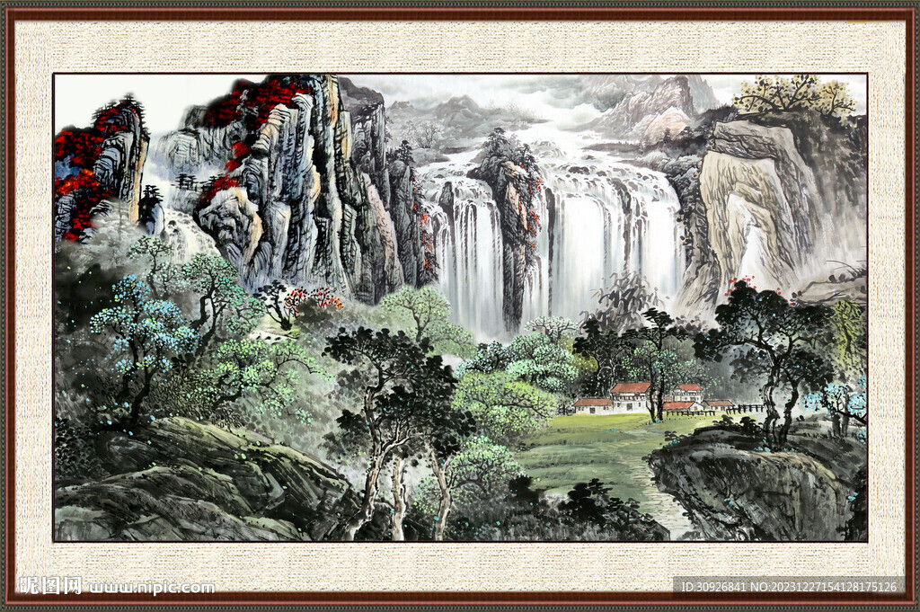 中国画山水画 