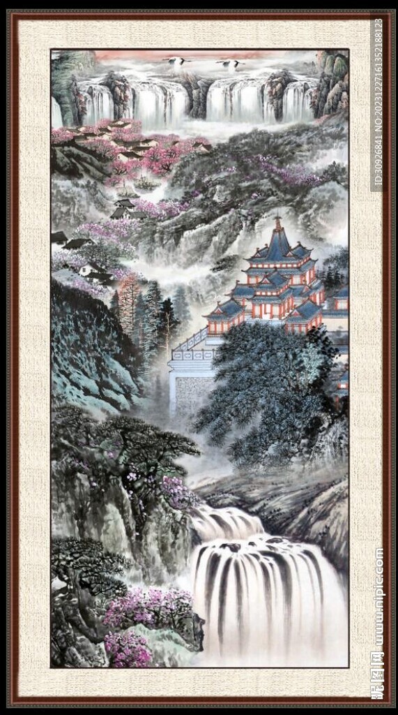 巨幅山水画 