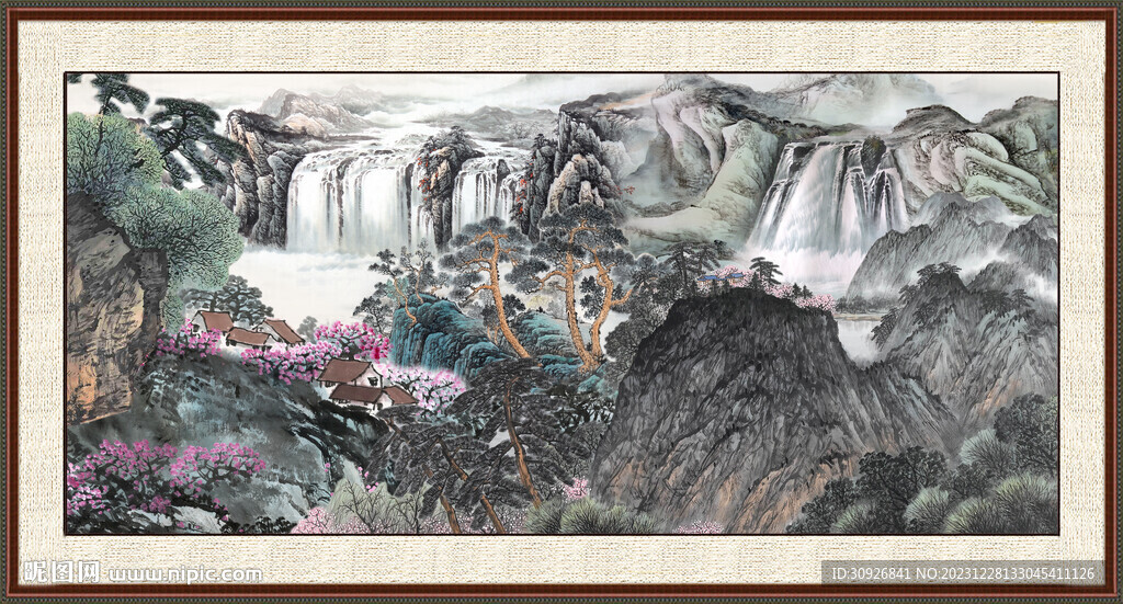 巨幅山水画 