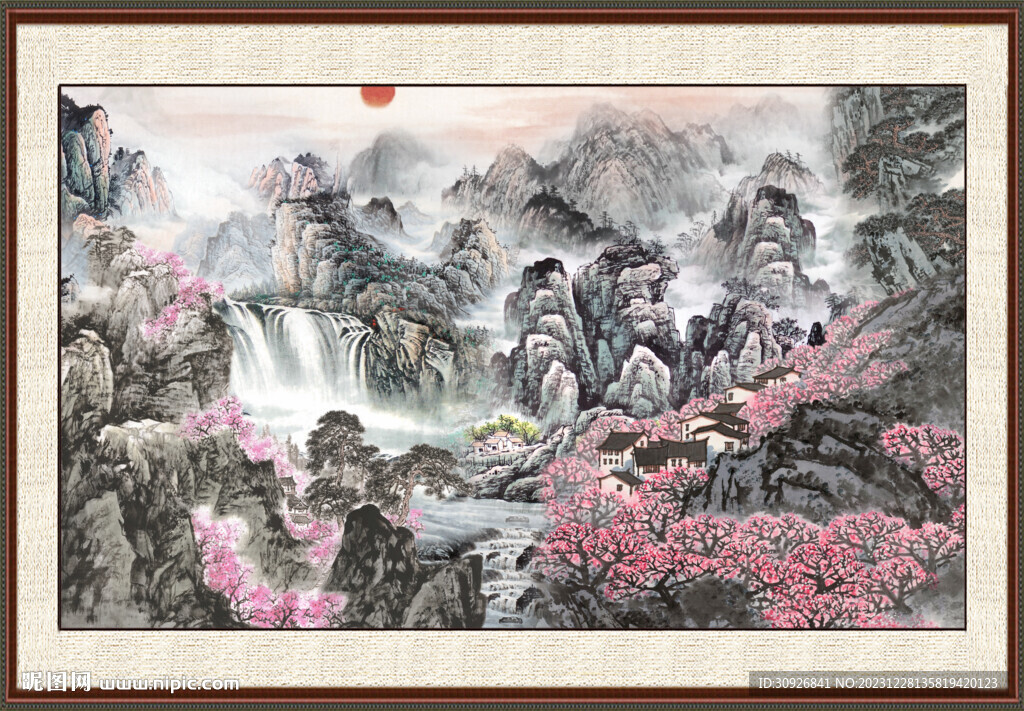 巨幅山水画 