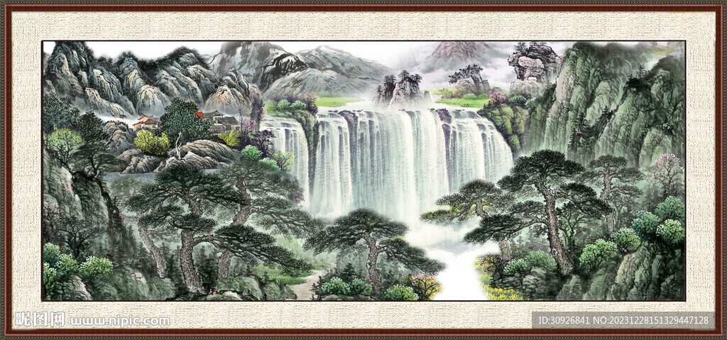 新中式山水画 