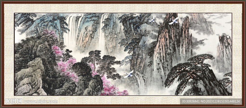 中国画山水画 