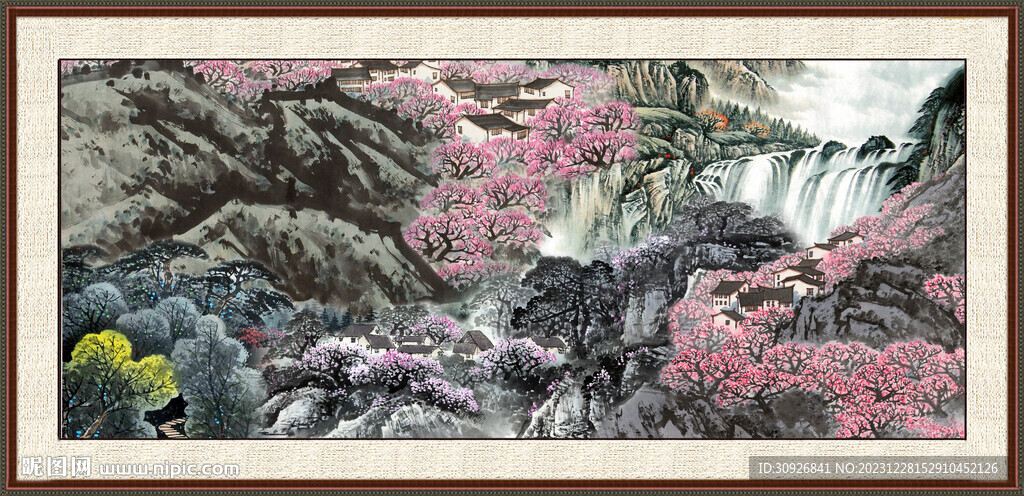 新中式山水画 
