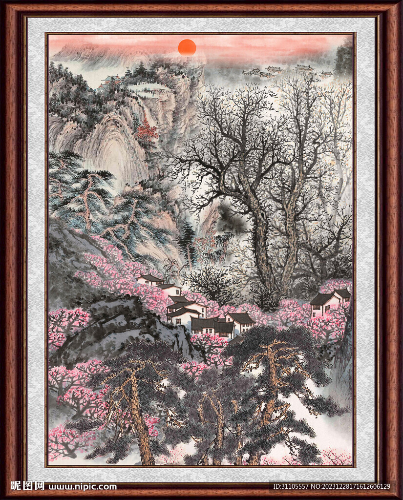 国画江山如画