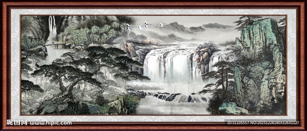 巨幅山水画 