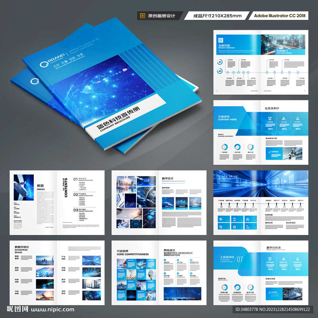 科技企业画册
