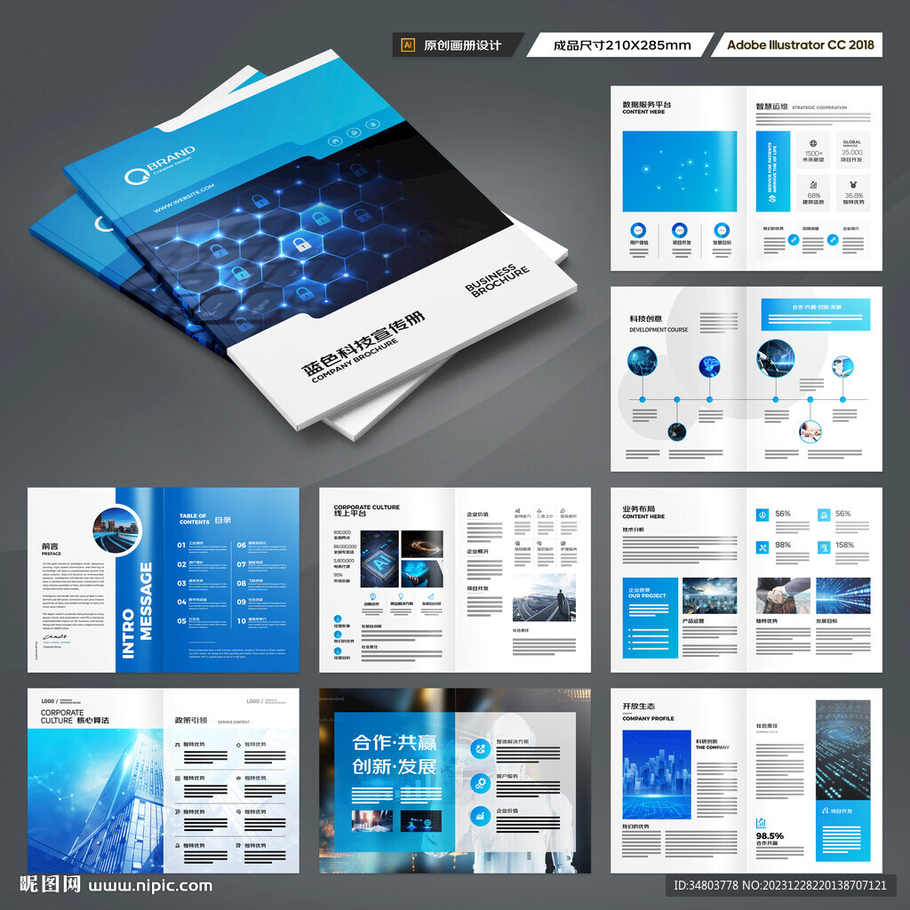 科技企业画册