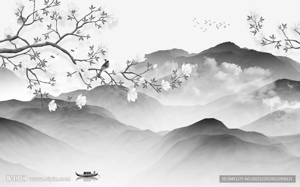 高雅 高端中式山水 TiF分层