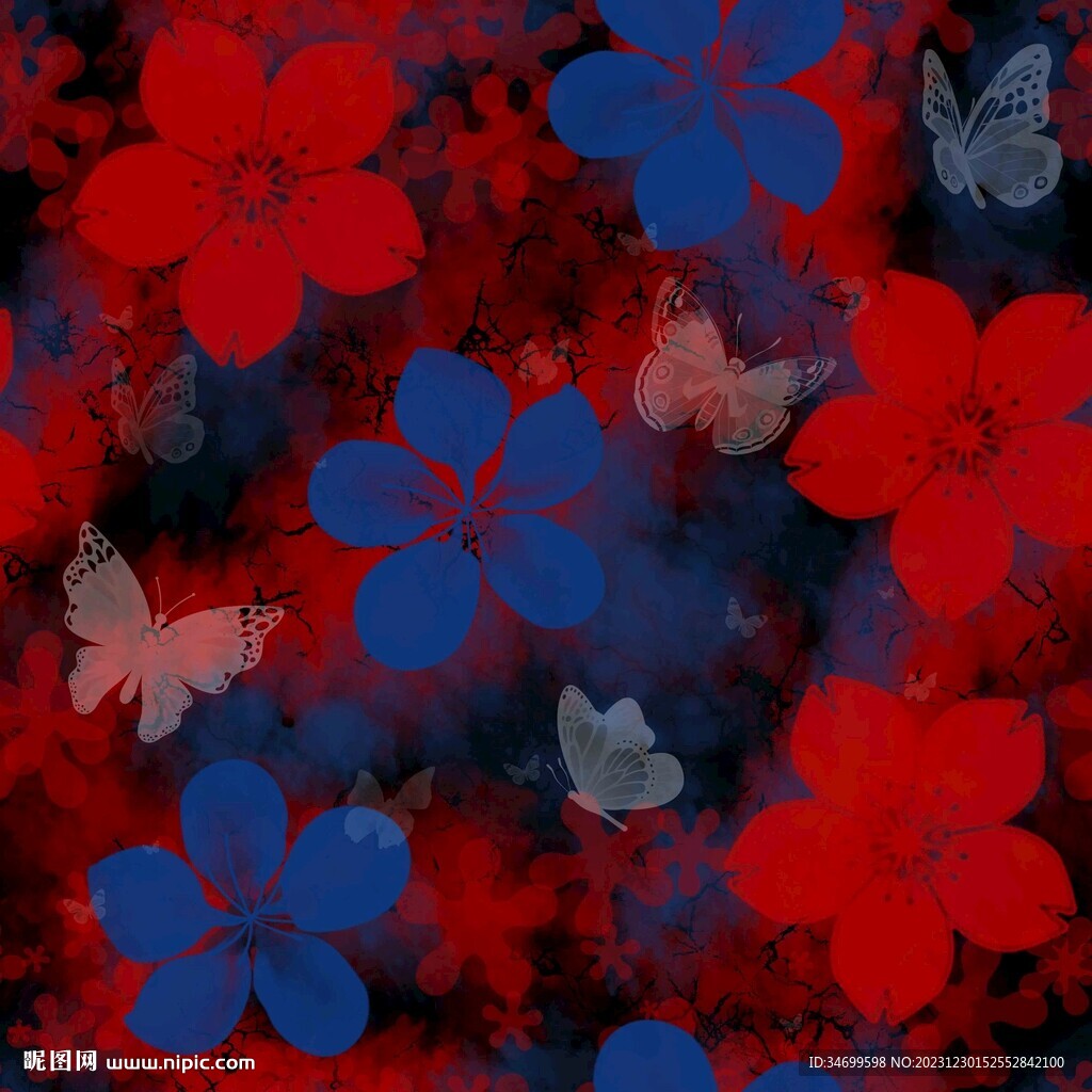 扎染花