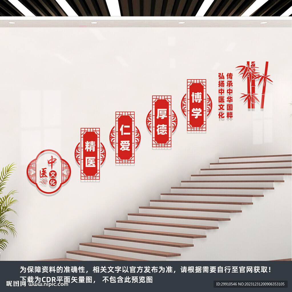 中医楼道文化墙