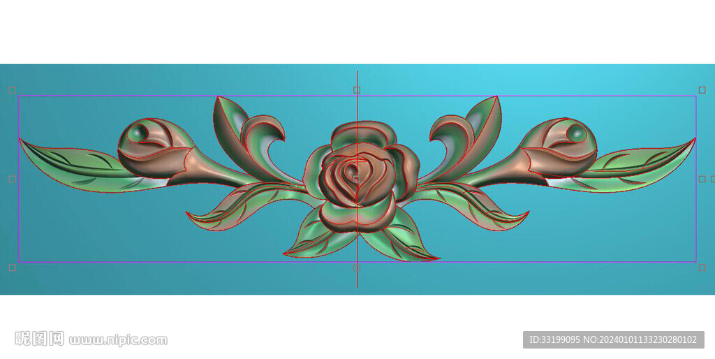 玫瑰花洋花精雕图灰度图浮雕图