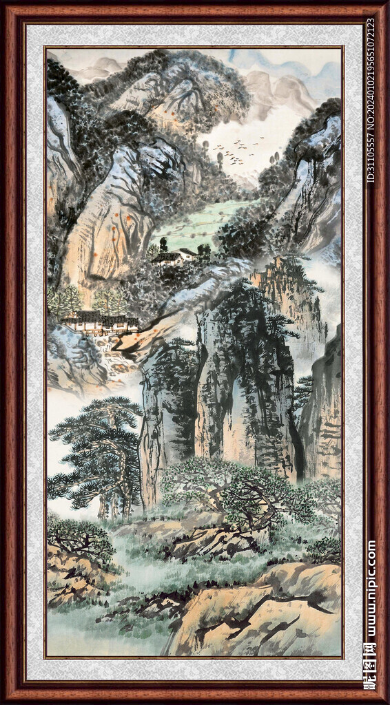 山水国画 
