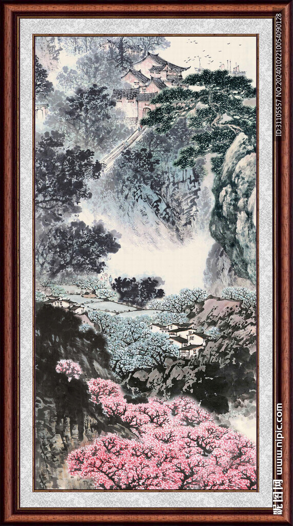 中国画山水 
