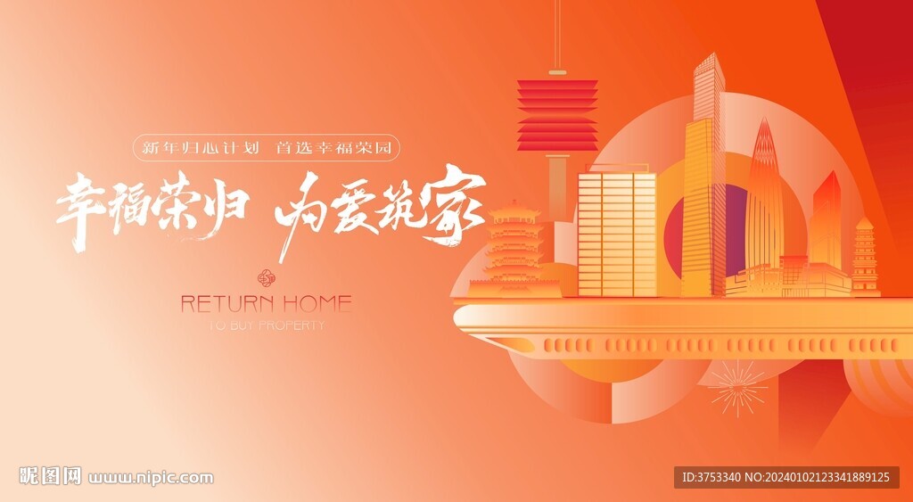 返乡置业 交房地产广告