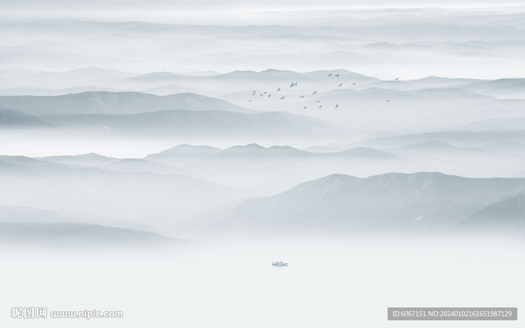 水墨山水画