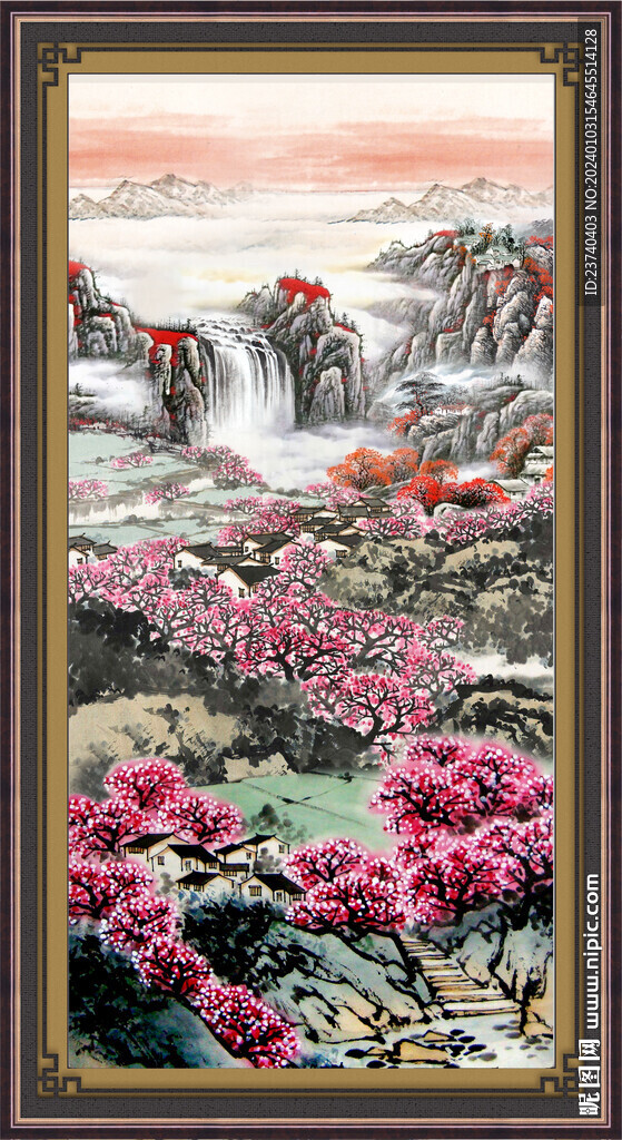 国画中堂画 
