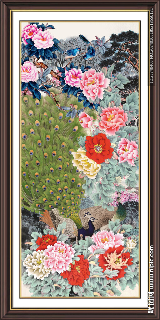 牡丹国画 