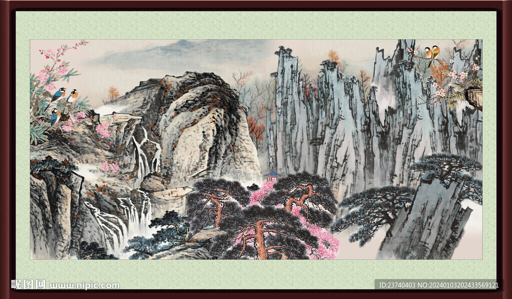 山水中堂画