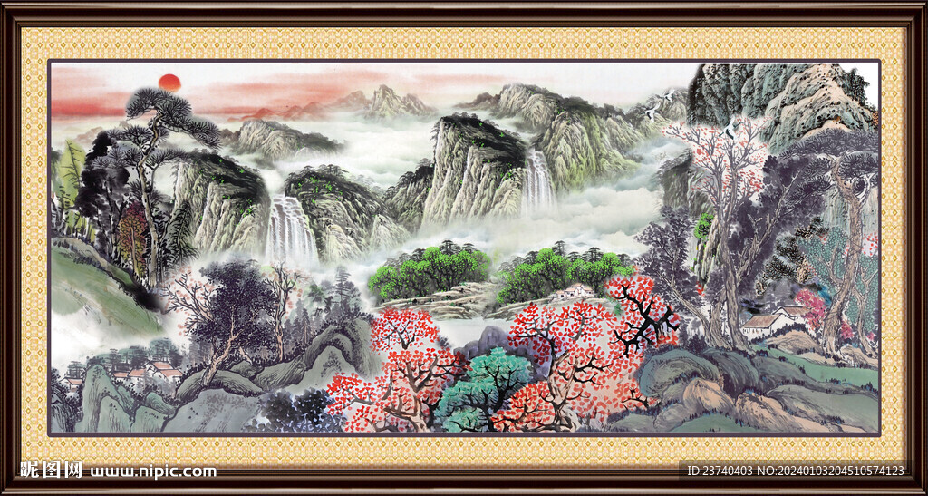 中国画风景 