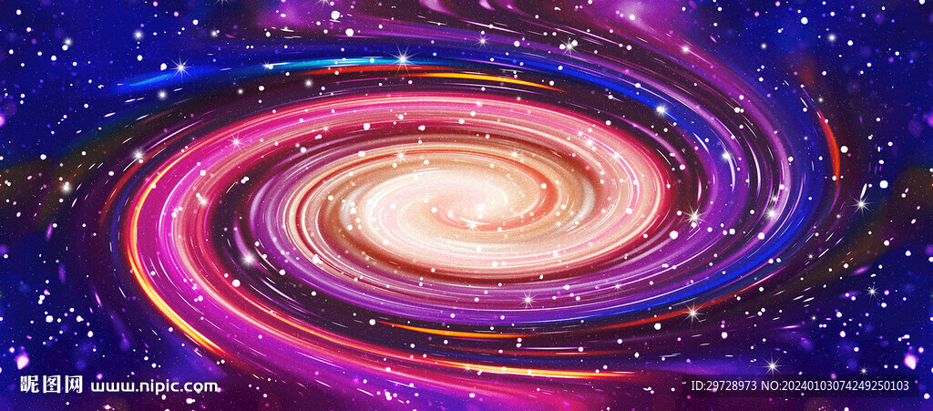炫彩旋涡星空软膜