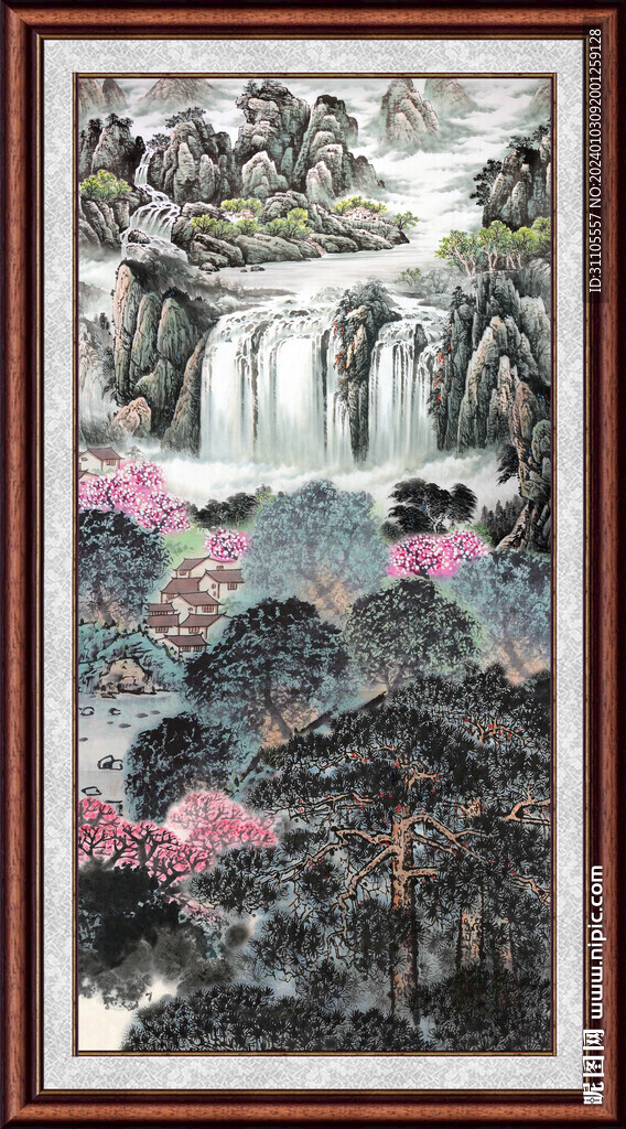 中国画山水 
