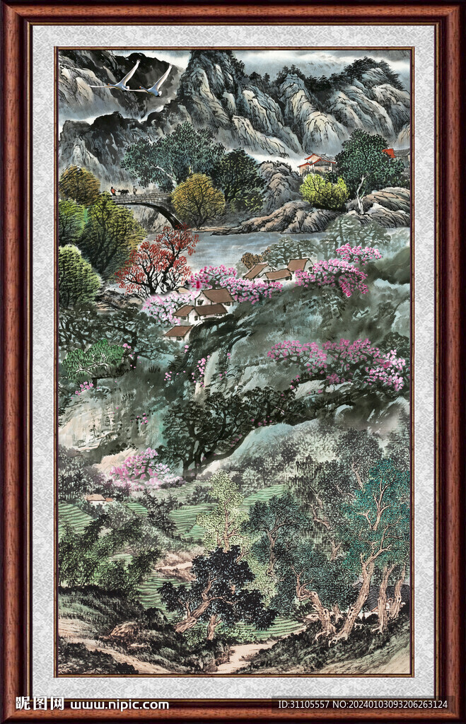 中国画山水 
