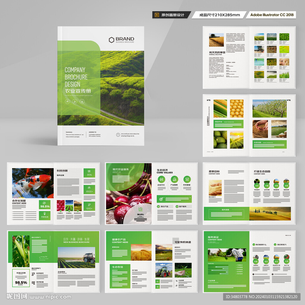 农业画册模板