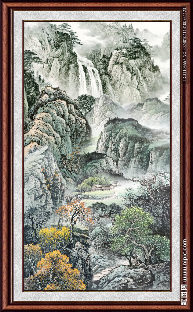 中国画山水 