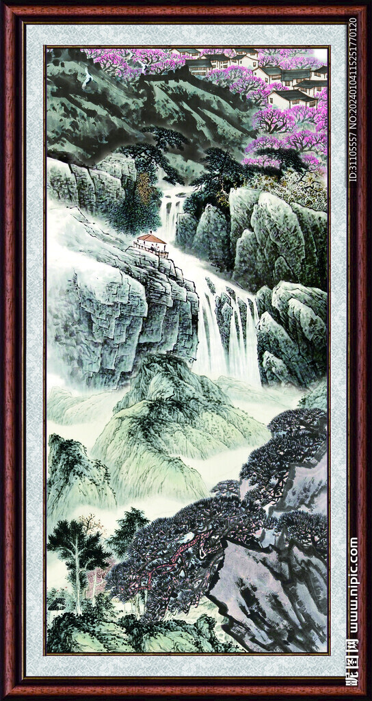 中国画山水 