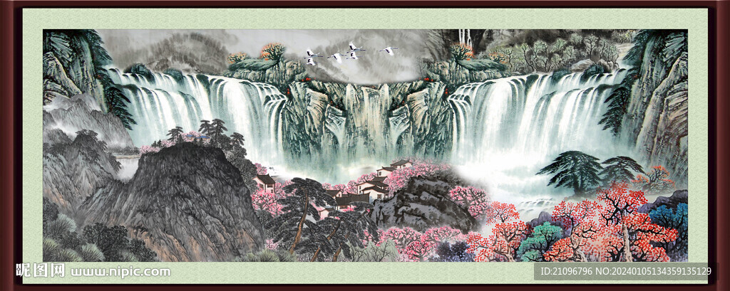 办公室山水画 