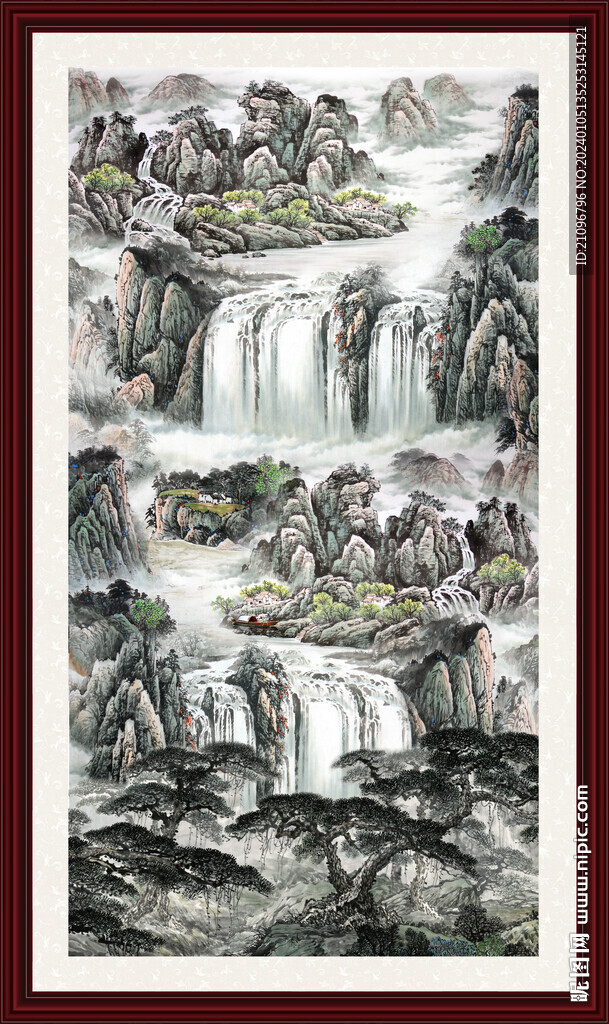 办公室山水画 