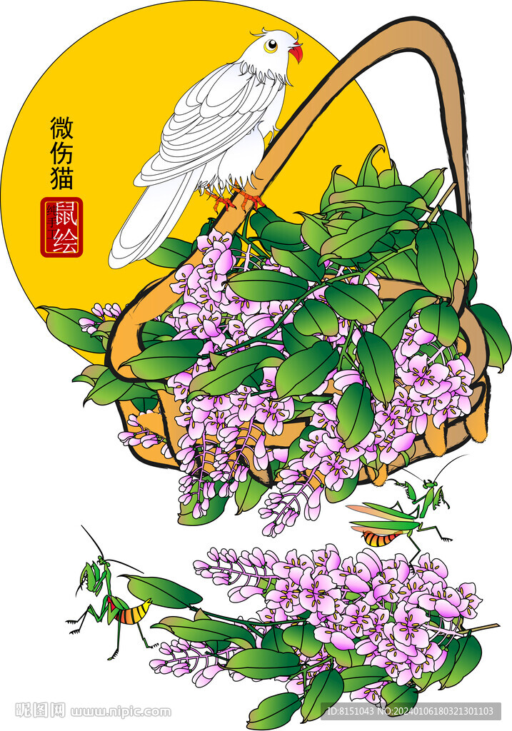 紫罗兰装饰画