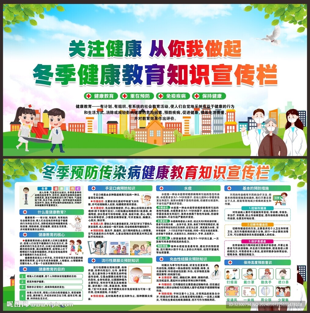 健康教育宣传展板