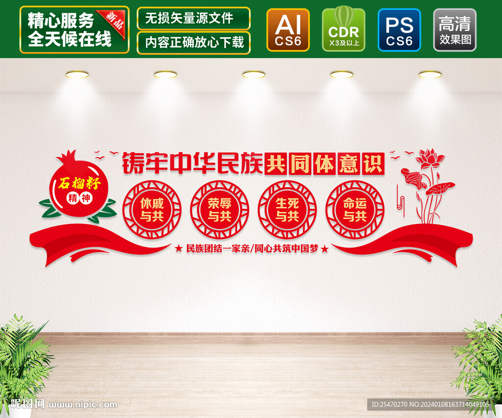 民族团结文化墙