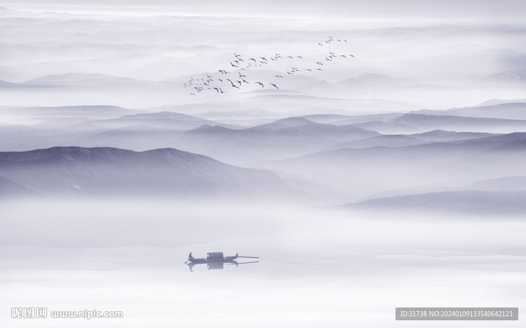 新中式山水画