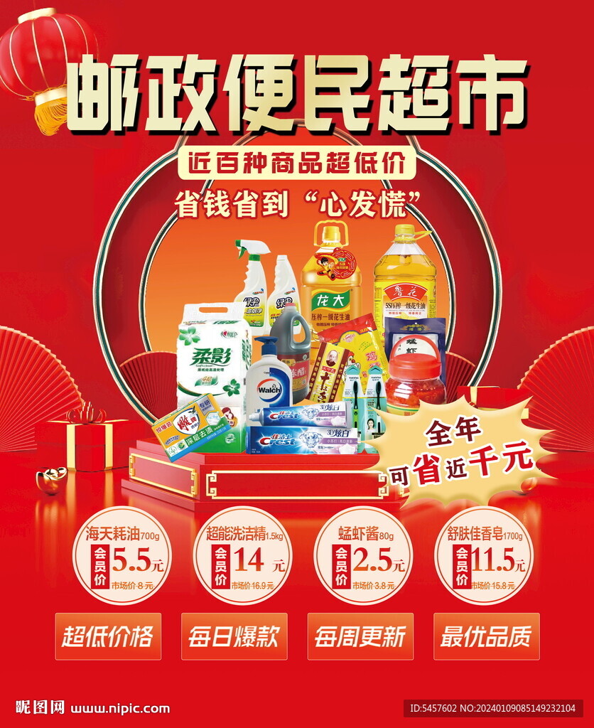 便民超市海报