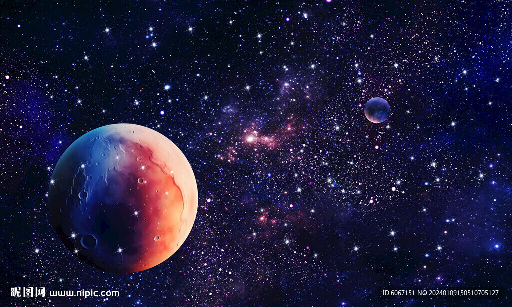 星空星球背景