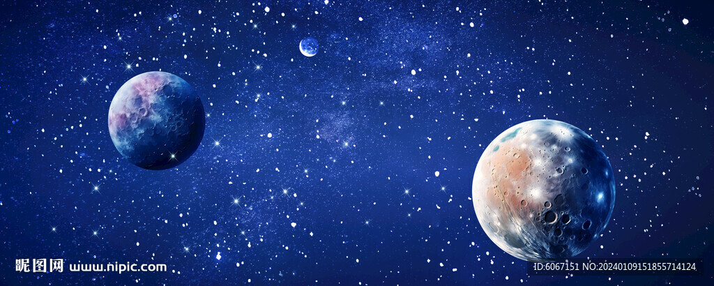 星空太空星球背景