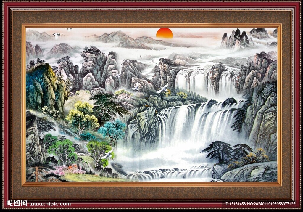 江山多娇山水 