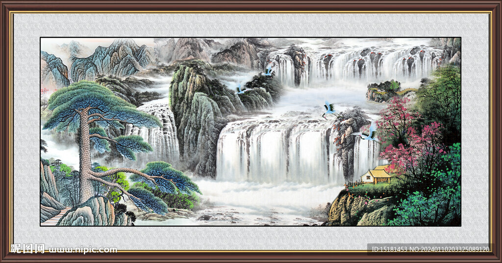 客厅山水画 