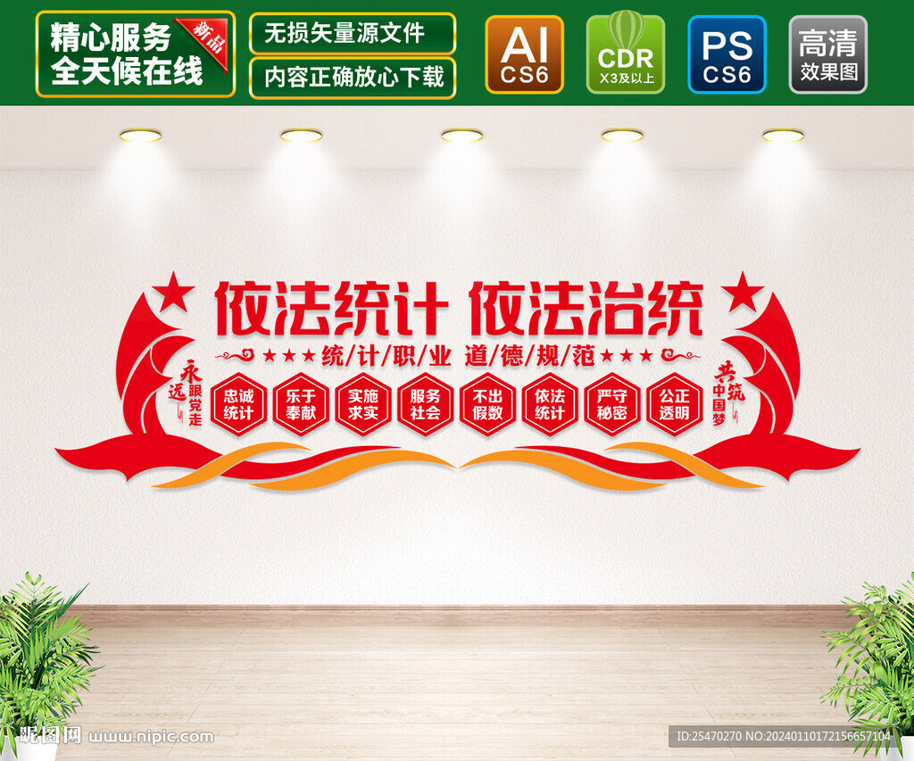 统计文化墙