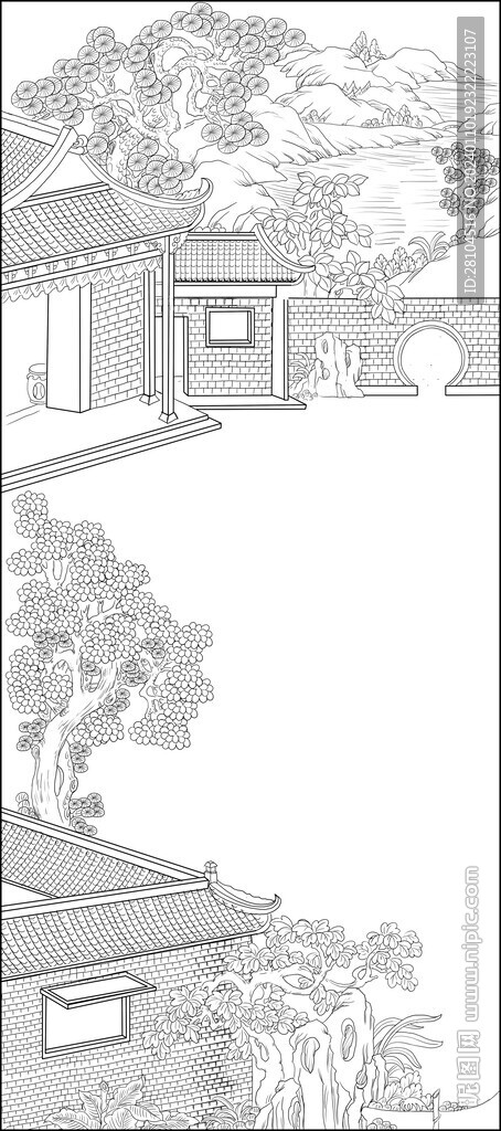 白描古村